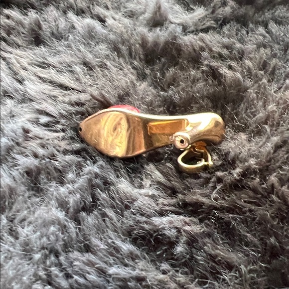 14k Rosato Enamel Shoe Charm Red Enamel - Picture 5 of 10
